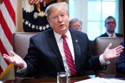 US President Donald Trump holds cabinet meeting