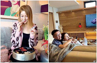 演艺圈贵妇徐子淇、李嘉欣PO照分享过年生活。