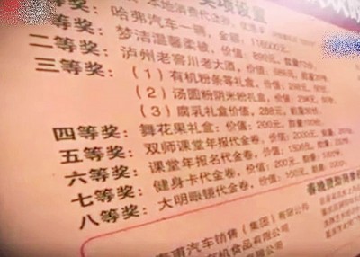 秦男对抽奖结果不满，遂向当地工商管理部门投诉。