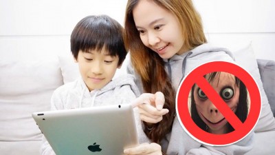 “MOMO挑战”来袭,不少家长严阵以待,拨冗陪伴孩子,避免让孩子独自观看影片。