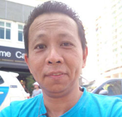 电子召车服务司机洪清丰。