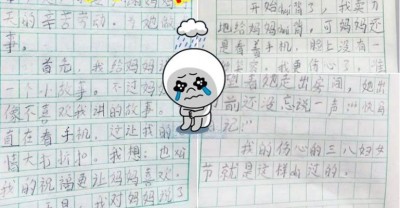 男孩的伤心日记在网上爆红。