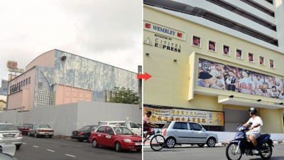 早年《新都戏院》是在地人最火红的约会地点，后期录影带盛行，戏院易主成为声色场所，而如今戏院是新春满园唯一“幸存”的建筑体，但已经与新酒店结合，从外观已经看不出戏院的轮廓。