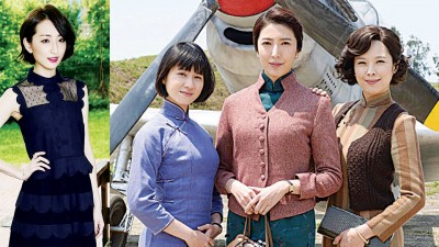 (左起)柯佳嬿在《必娶女人》摆脱过往气质包袱改演泼辣女。公视《一把青》3位女主角连俞涵、杨谨华、天心全都入围金钟奖。