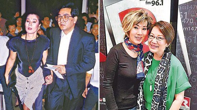 秦沛和梁盛子80年代尾离婚后鲜有联络。梁盛子(右图左)上个月才接受车淑梅访问,不料突然传来她离世的消息。