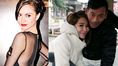 周焯华(右图右起)和老婆陈慧玲及名模Mandy的三角关系错综复杂。