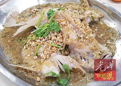 酱蒸金凤鱼(红非洲)被形容为餐桌上最经济的极品享受。