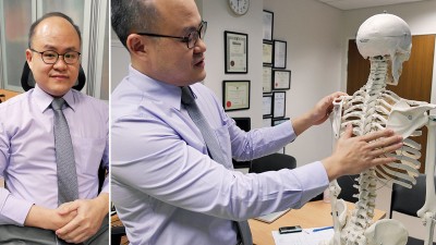 骨骼及脊椎外科专科医生邱荣辉解释,因脊椎侧弯而导致一侧肩胛骨突出是脊椎侧弯的明显症状之一。