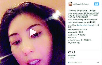 张柏芝经常在IG上分享生活近况。