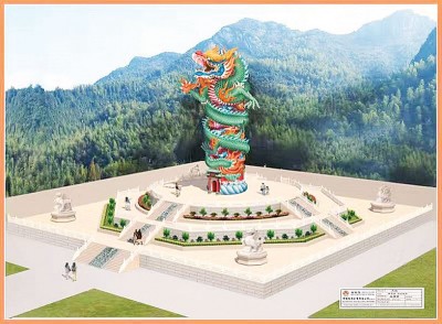 九皇爷属意的「天坛」构图,这将是庇劳西天宫另一庞大工程。
