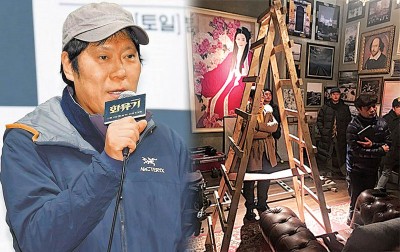 (左)朴洪均因作风强硬,被网友冠上“朴地魔”恶名。(右) 《花游记》拍摄现场发生意外。