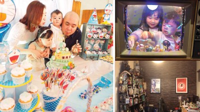 儿子Glent的1岁生日派对，借由儿子喜欢的哆啦A梦，替他实现所有梦想。不管家中大小角落，到处可见玩具的踪影。