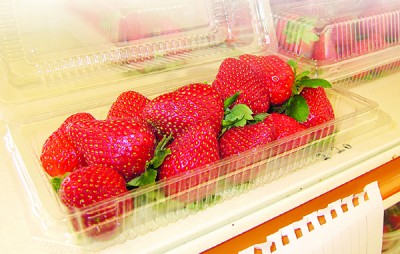供售的草莓。