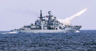 解放軍多次在黃海海域進行軍事演習。
