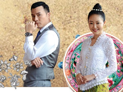 (左)“视帝”李洺中在《娘惹相思格》首度饰演土匪。(右)吴俐璇在剧中饰演林亚磊,为家族复仇而潜入郑家,以厨娘的身份“绑住郑家的人的胃”,在剧中有很多内心戏。
