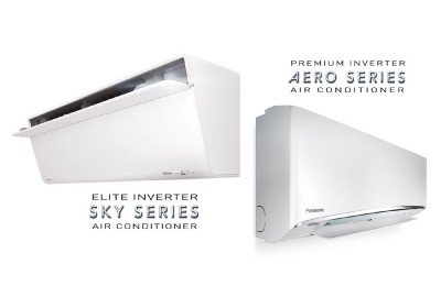 拥有独特SKYWING和AEROWING设计的新型号Panasonic冷气机。