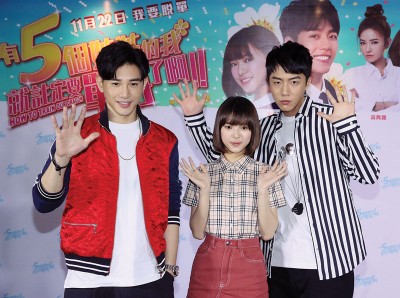 张立昂、项婕如和蔡凡熙来马为《有五个姐姐的我就注定要单身了啊》宣传，第2次来马的蔡凡熙表示，再次来马很开心，也比较轻松。