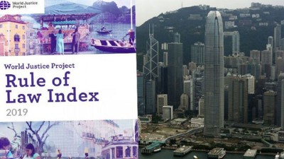 世界法治指数报告显示，香港排第16位。