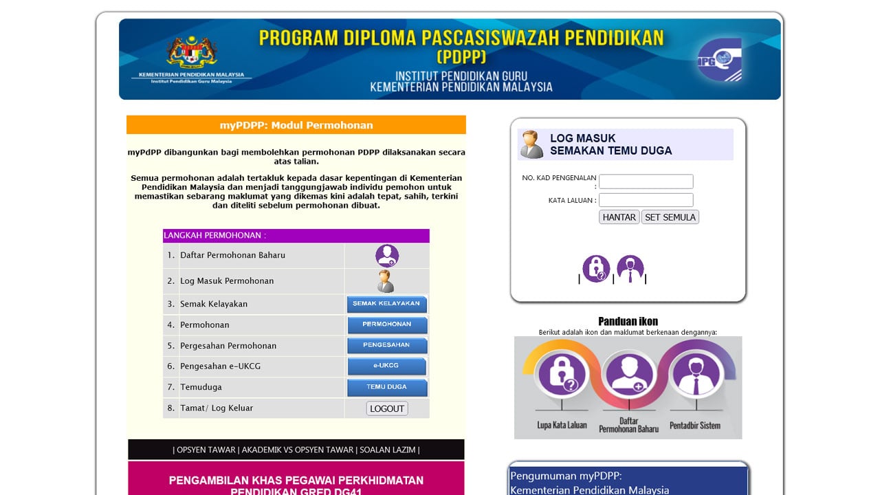 Moe gov my mypdpp Cara Login